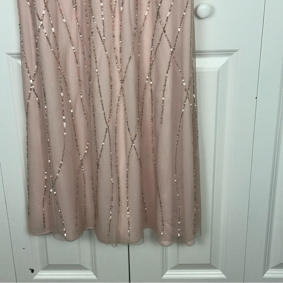 BHLDN ADRIANNA PAPELL BROOKLYN DRESS BLUSH SIZE 2 - Picture 16 of 16
